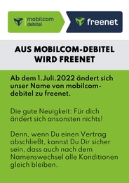 freenet Prospekt: Aktuelle Angebote, 1 Seite, 01.07.2022 - 15.08.2022