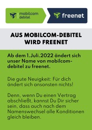 freenet Prospekt für Augsburg mit 1 Seite freenet Prospekt für Augsburg: "Aktuelle Angebote", 1 Seite, 01.07.2022 - 15.08.2022