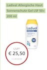 Allergische Haut Sonnenschutz-Gel LSF 50+ bei LINDA im Prospekt "" für 25,50 €