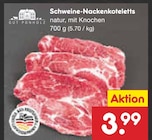 Aktuelle Schweinefleisch Angebote bei Netto Marken-Discount in Rostock Aktuelles Schweine-Nackenkoteletts Angebot bei Netto Marken-Discount in Rostock ab 3,99 €