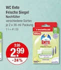 Frische Siegel Nachfüller im V-Markt Prospekt Frische Siegel Nachfüller von WC Ente im aktuellen V-Markt Prospekt für 2,99 €