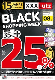 XXXLutz Prospekt für Niederkassel: "BLACK SHOPPING WEEK", 4 Seiten, 31.10.2026 - 08.11.2026