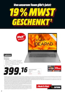 Aktueller MediaMarkt Saturn Kulmbach Prospekt "Von unserem Team gibt’s jetzt: 19% MWST GESCHENKT" mit 17 Seiten