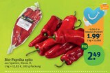 Aktuelle Paprika Angebote bei tegut in Mannheim Aktuelles Bio-Paprika spitz Angebot bei tegut in Mannheim ab 1,99 €
