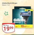 Mach3 Klingen Angebote von Gillette bei GLOBUS Amberg für 19,99 €