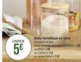 Boîte hermétique en verre - SINCÈRE dans le catalogue Géant Casino