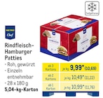 Rindfleisch-Hamburger Patties von Metro Chef im aktuellen METRO Prospekt