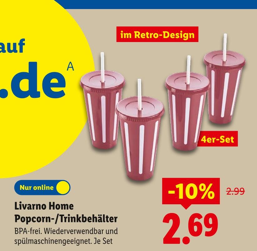 Popcorn-/Trinkbehälter