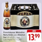 Weissbier Naturtrüb oder Alkoholfrei Angebote von Franziskaner bei EDEKA Fellbach für 13,99 €