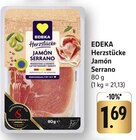 Herzstücke Jamón Serrano Angebote von EDEKA bei EDEKA Karlsruhe für 1,69 €
