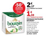 Fromage Pasteurisé - BOURSIN - Super U à Montpellier Fromage Pasteurisé - BOURSIN en promo chez Super U Montpellier à 1,08 €