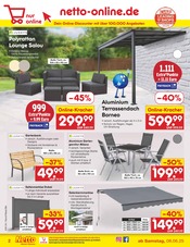 Terrassenmöbel im Netto Marken-Discount Prospekt in Wolfenbüttel Aktueller Netto Marken-Discount Prospekt mit Terrassenmöbel, "Aktuelle Angebote", Seite 36