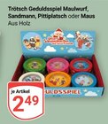 Geduldsspiel Maulwurf, Sandmann, Pittiplatsch oder Maus im Angebot bei GLOBUS in Rostock Geduldsspiel Maulwurf, Sandmann, Pittiplatsch oder Maus Angebote von Trötsch bei GLOBUS Rostock für 2,49 €