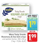 Tasty Snacks Rosemary & Sea Salt crisps im Angebot bei EDEKA in Mannheim Tasty Snacks Rosemary & Sea Salt crisps Angebote von Wasa bei EDEKA Mannheim für 1,79 €