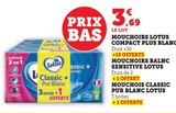 Mouchoirs Compact Plus Blanc - LOTUS dans le catalogue U Express