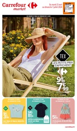 T-Shirt Angebote im Prospekt "TEX : les petits prix s'affichent" von Carrefour Market auf Seite 1