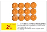24 bougies chauffe plats colorées en promo chez Intermarché Hyper 24 bougies chauffe plats colorées dans le catalogue Intermarché Hyper
