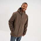 Parka chaude 3-en-1 imperméable vert kaki homme - La Halle à Aulnay-sous-Bois Parka chaude 3-en-1 imperméable vert kaki homme en promo chez La Halle Aulnay-sous-Bois à 69,99 €