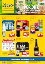 Bier im Netto Marken-Discount Prospekt in Mannheim Aktueller Netto Marken-Discount Prospekt mit Bier, "DER ORT, AN DEM DU IMMER AUSGEZEICHNETE PREISE FINDEST.", Seite 1