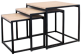 Lot de 3 tables gigogne carrées - HOME DECO FACTORY - Intermarché à Pau Lot de 3 tables gigogne carrées - HOME DECO FACTORY en promo chez Intermarché Pau à 39,99 €