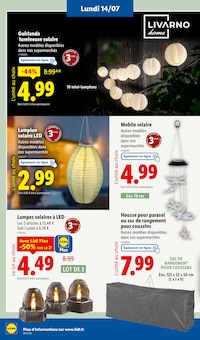 Promotion Parasol dans le prospectus Lidl, valable du 14/07/2025 au 17/07/2025 Promo Parasol dans le catalogue Lidl du moment à la page 16