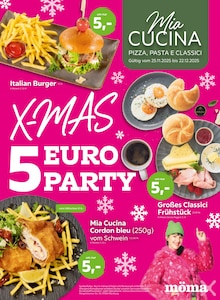 mömax Prospekt X-MAS 5 EURO PARTY mit 2 Seiten