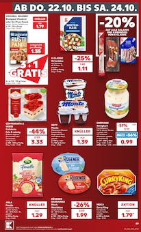 Mozzarella im Kaufland Prospekt "Hier bin ich richtig" mit 84 Seiten (Duisburg)