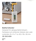 Batterietester von  im aktuellen Tchibo im Supermarkt Prospekt für 8,99 €