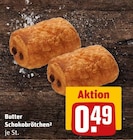 Butter Schokobrötchen Angebote von Brot & Mehr bei REWE Frankfurt für 0,49 €