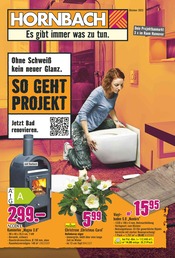 Bodenbelag im Hornbach Prospekt in Hannover Aktueller Hornbach Prospekt mit Bodenbelag, "Ohne Schweiß kein neuer Glanz.", Seite 1