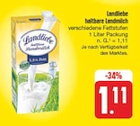 haltbare Landmilch bei EDEKA im Bitterfeld Prospekt für 1,11 €