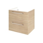 Meuble sous-vasque 2t L.60cm x H.58cm x P.48cm effet chêne naturel Remix - SENSEA - LEROY MERLIN Meuble sous-vasque 2t L.60cm x H.58cm x P.48cm effet chêne naturel Remix - SENSEA à 127,50 € dans le catalogue LEROY MERLIN
