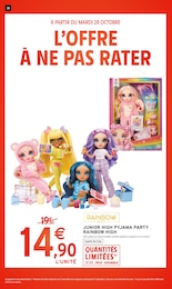 Prix et réduction Poupée dans le prospectus Intermarché Super en cours Offre Poupée dans le catalogue Intermarché Super du moment à la page 38