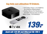 TV 4K im Angebot bei expert in Oranienburg TV 4K Angebote von Apple bei expert Oranienburg für 139,00 €