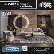 Ambiente by Hesse Prospekt für Lehrte mit 12 Seiten Ambiente by Hesse Prospekt für Lehrte: "wo Design zu Hause ist und bleibt", 12 Seiten, 22.08.2026 - 05.09.2026