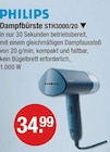 Dampfbürste STH3000/20 von Philips für 34,99 € bei V-Markt im Angebot Dampfbürste STH3000/20 von Philips im aktuellen V-Markt Prospekt