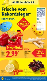 Spargel im Lidl Prospekt "LIDL LOHNT SICH" mit 71 Seiten (Münster)