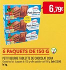 Promo PETIT BEURRE TABLETTE DE CHOCOLAT à 6,79 € dans le catalogue Supermarchés Match à Allenwiller