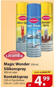 Caramba Magic Wonder, Silikonspray oder Kontaktspray