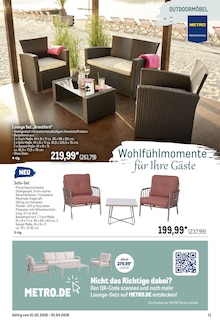 Sofa im aktuellen METRO Prospekt (Freiburg (Breisgau)) Sofa im METRO Prospekt "Wochenangebote SCO + Gewinnspiel + Outdoor" mit 77 Seiten (Freiburg (Breisgau))