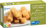 Picard La Grande-Motte - Promo 12 bâtonnets de colin d'Alaska façon fish and chips MSC Promo 12 bâtonnets de colin d'Alaska façon fish and chips MSC à 4,40 € dans le catalogue Picard à La Grande-Motte