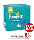 Lingettes Pampers - Pampers - Super U à Bordeaux Lingettes Pampers - Pampers en promo chez Super U Bordeaux à 6,85 €