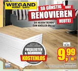 wohnen & sparen Wiegand - Klick-Laminat Eiche Angebot im Prospekt Klick-Laminat Eiche bei wohnen & sparen Wiegand im Prospekt "" für 9,99 €