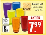 Gläser-Set im Angebot bei Marktkauf in Buchholz Gläser-Set Angebote von DEKOR bei Marktkauf Buchholz für 7,99 €