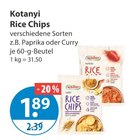 Chips im V-Markt Prospekt Rice Chips Paprika von Kotanyi im aktuellen V-Markt Prospekt für 1,89 €