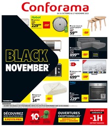 Prospectus Conforama à Thiais, "Black November", 44 pages, 31/10/2023 - 27/11/2023