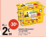 Yaourts Pâtissiers - LA LAITIÈRE en promo à 2,99 € chez E.Leclerc Yaourts Pâtissiers - LA LAITIÈRE dans le catalogue E.Leclerc