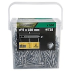 Vis pour terrasse Torx acier inoxydable A2 5 x 50 mm Turbodrive, 500 pièces - Castorama Vis pour terrasse Torx acier inoxydable A2 5 x 50 mm Turbodrive, 500 pièces à 29,90 € dans le catalogue Castorama