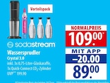 Wassersprudler Crystal 3.0 Angebote von Sodastream bei famila Nordost Langenhagen für 89,00 €