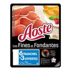 Jambon cru Les Fines et Fondantes - AOSTE en promo chez Carrefour Drancy à 3,75 €
